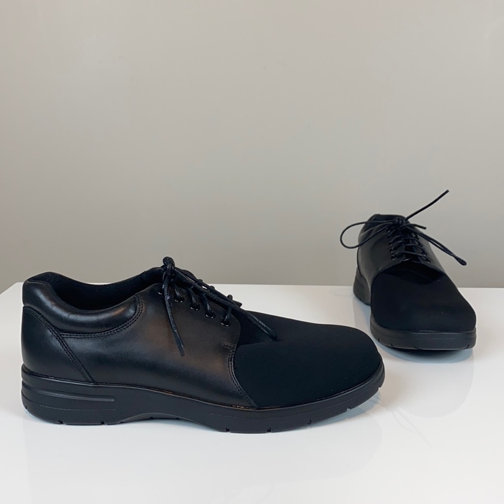Drew Mens Drifter Leather/Stretch Casual Shoe Size 10.5  W (wide)